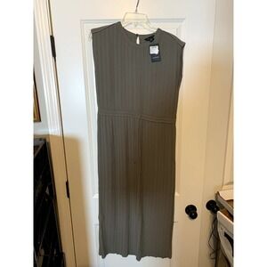 Club Monaco Women's Pleated Green Maxi Dress Size 0 - Elegant Party Wear